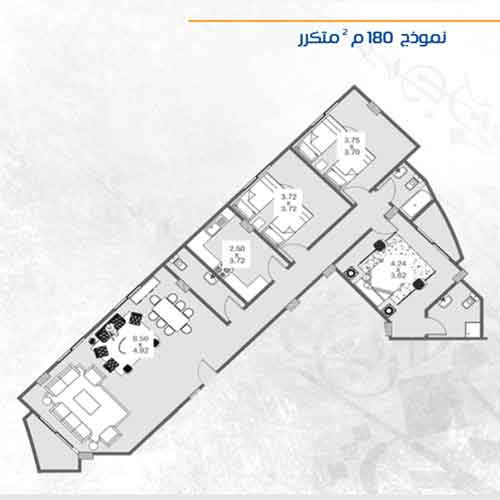 شقة للبيع فى امتداد النرجس العابة المتحجرة فى التجمع الخامس القاهرة الجديدة